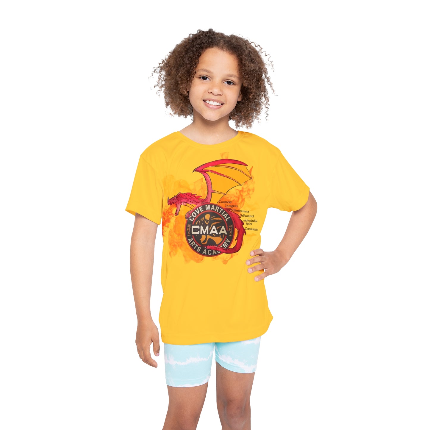 Kids Martial Arts Jersey - Dragon Design for Active Youngsters