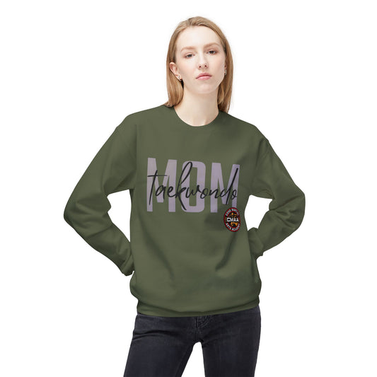 Taekwondo Mom Softstyle Fleece Crewneck Sweatshirt
