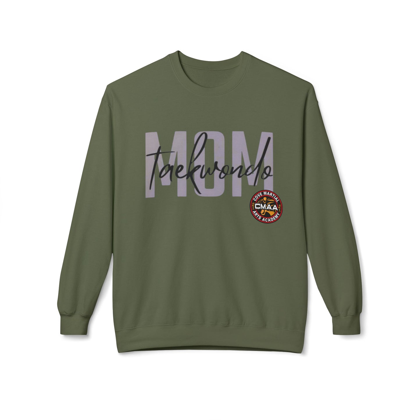 Taekwondo Mom Softstyle Fleece Crewneck Sweatshirt