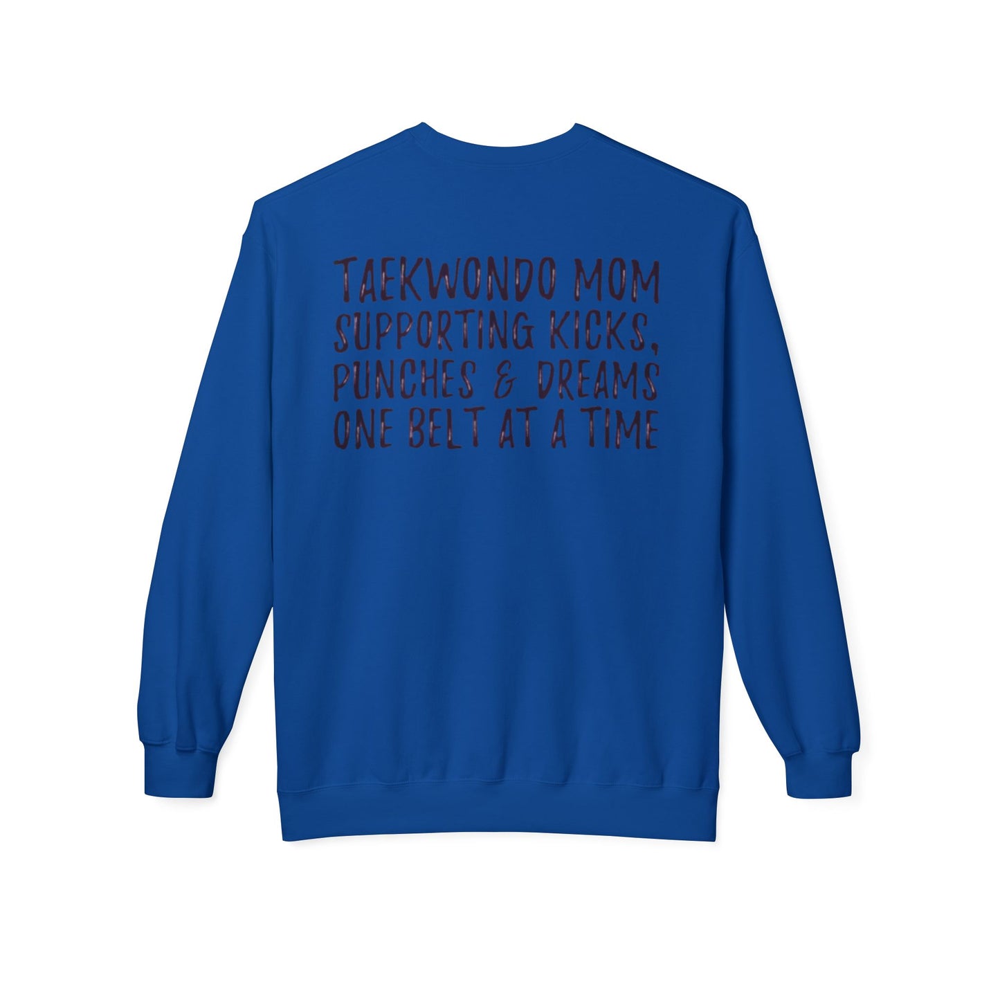 Taekwondo Mom Softstyle Fleece Crewneck Sweatshirt