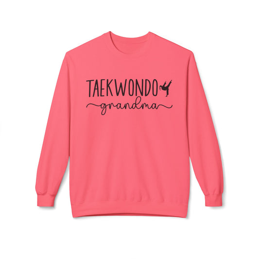 Taekwondo Grandma Softstyle Fleece Crewneck Sweatshirt