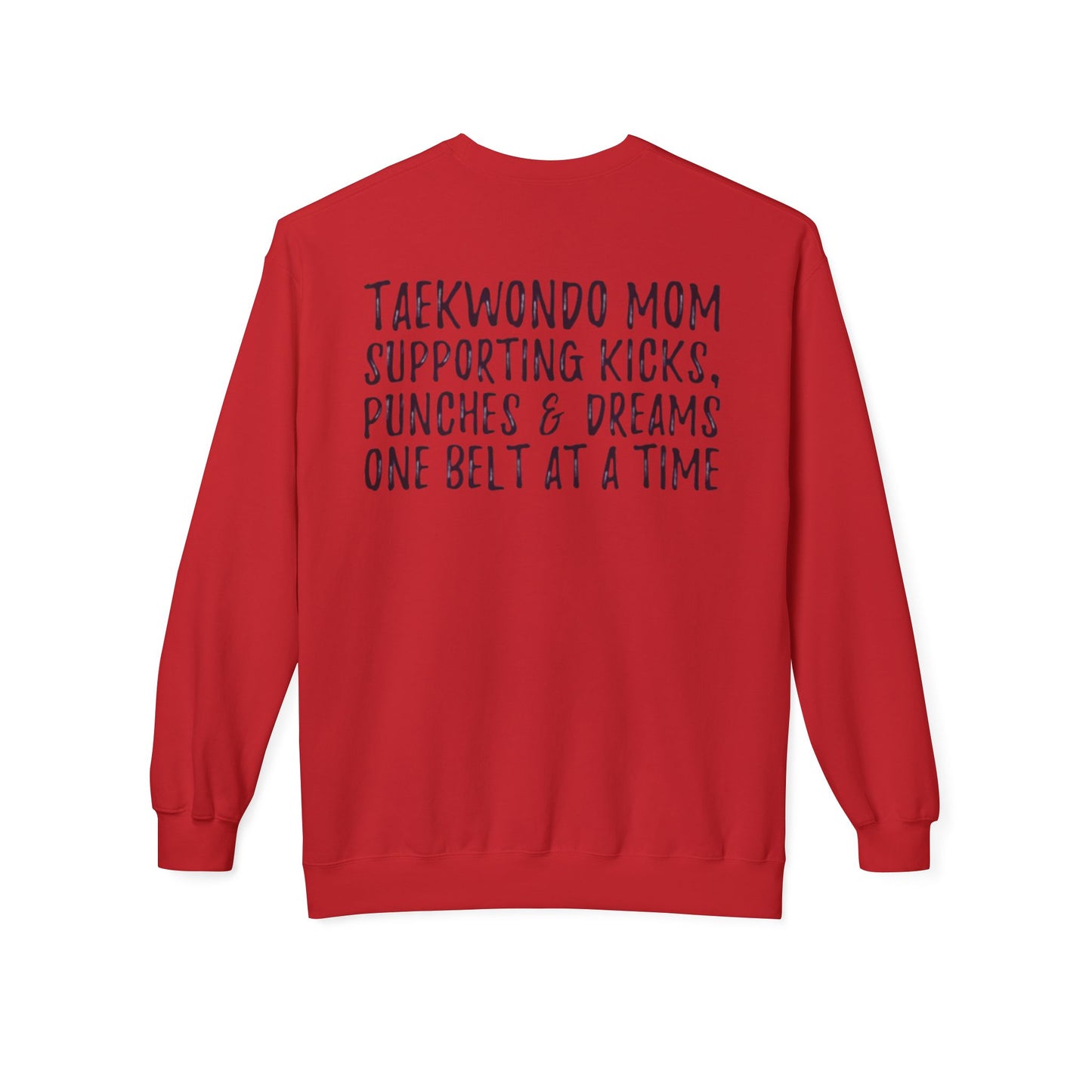 Taekwondo Mom Softstyle Fleece Crewneck Sweatshirt