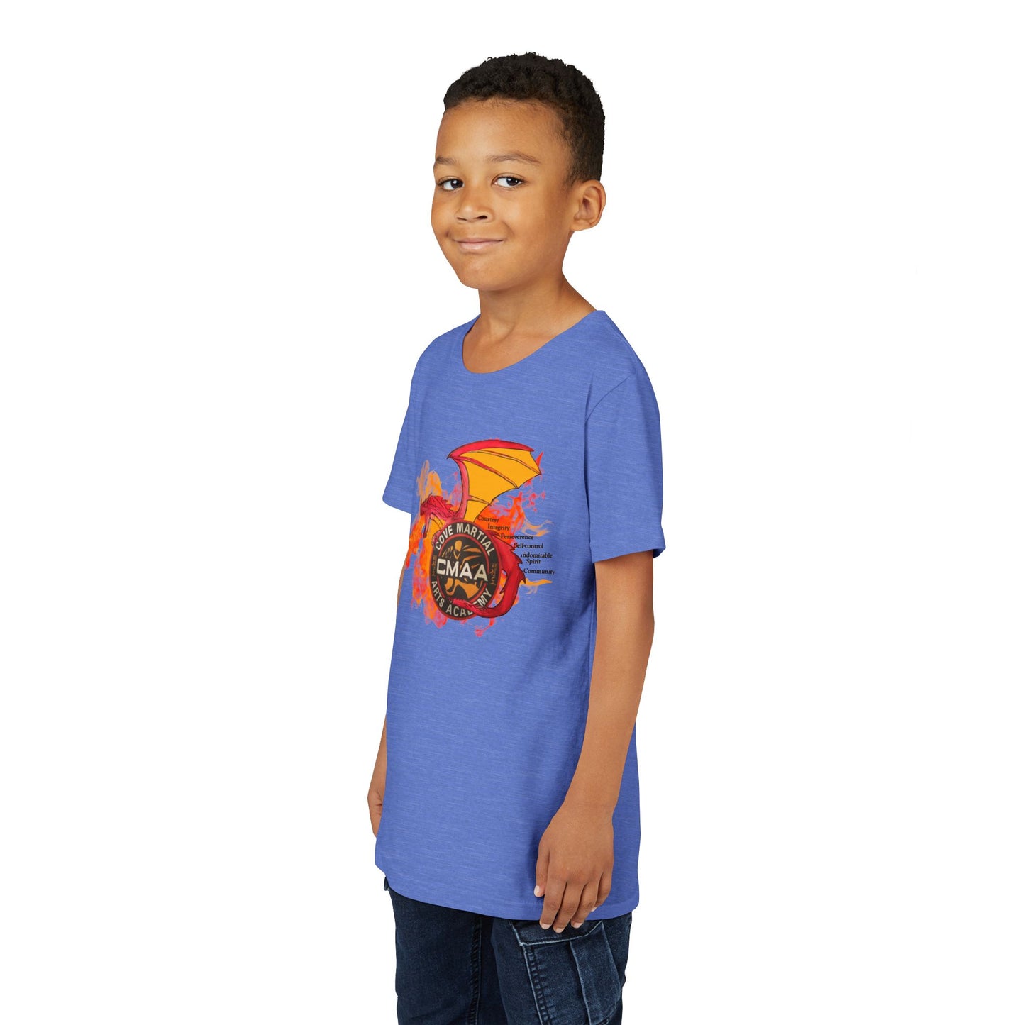 Youth Martial Arts Dragon Tee - Perfect for Young Champions