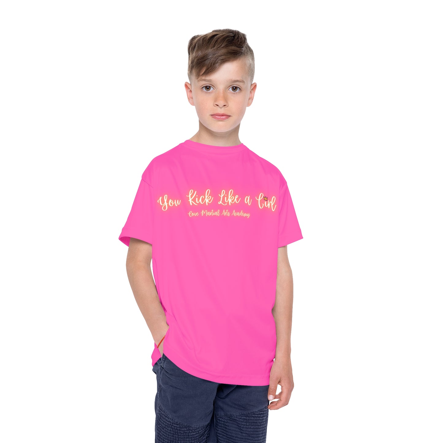 Piper Pink Kids Sports Jersey (AOP)