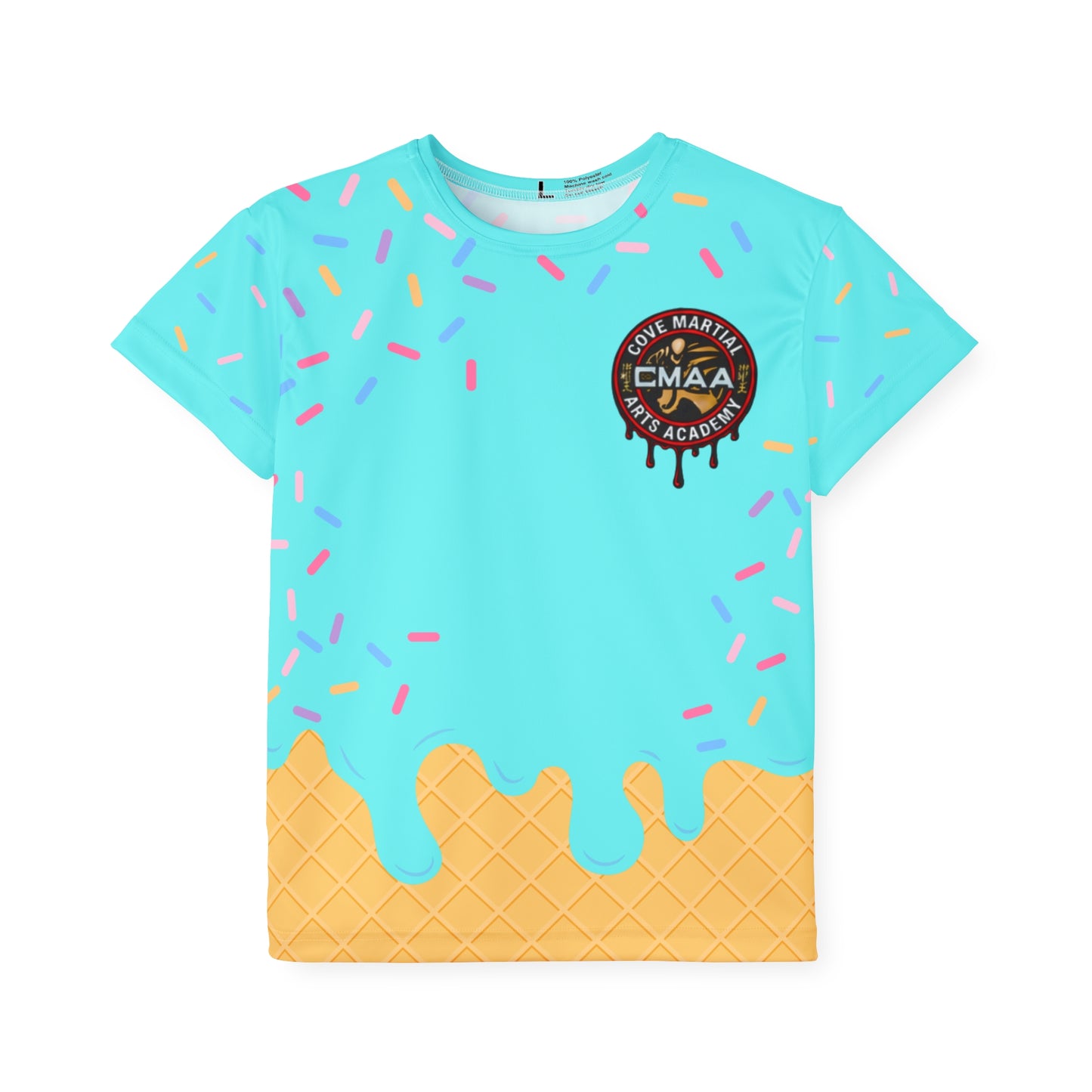 Teal Sweet Kicks Kids Sports Jersey (AOP)